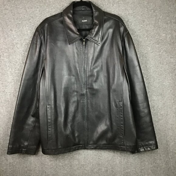 Alfani Other - Alfani Classic Men's Soft Black Leather Jacket Sz XL Black